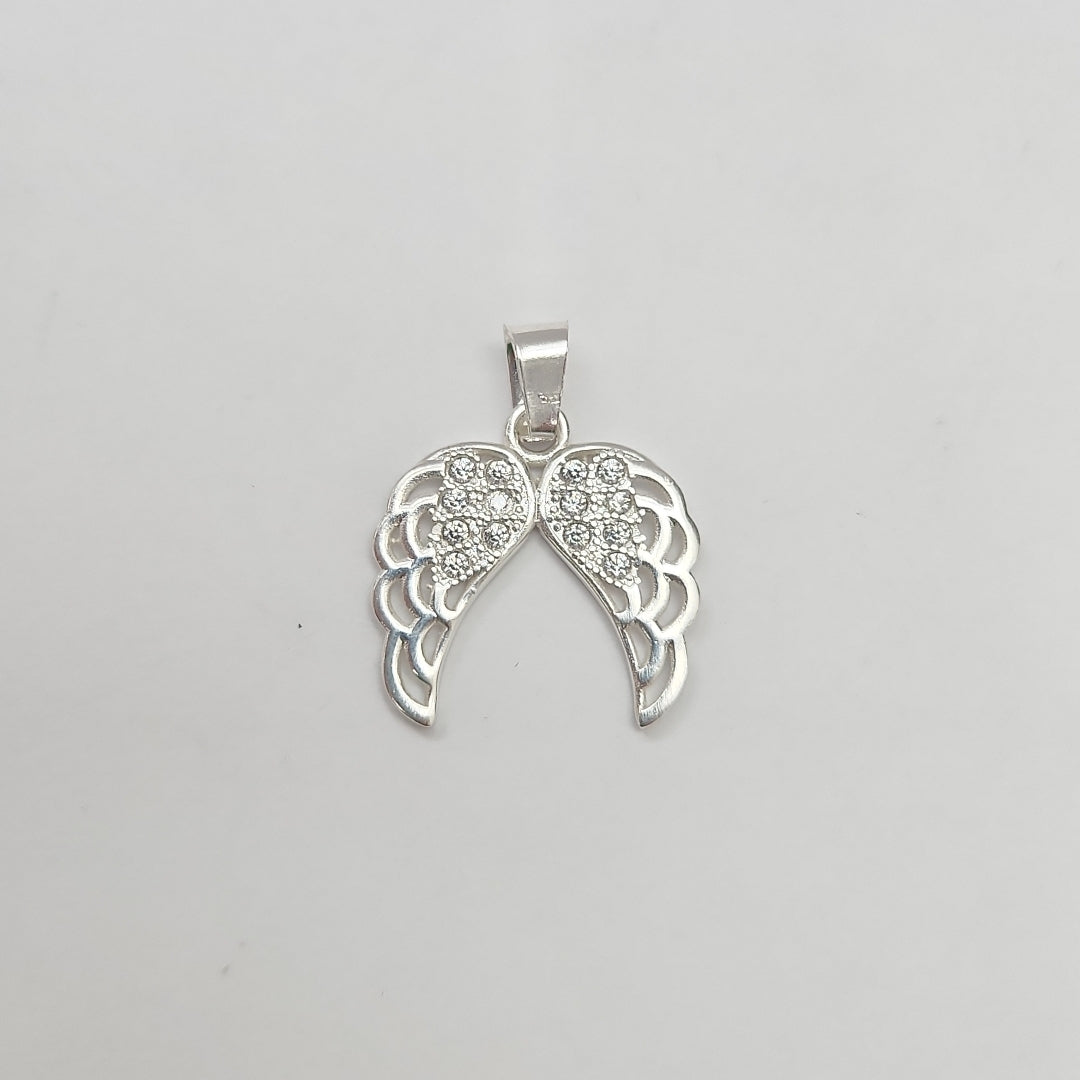 DIJE ALAS C/CIRCONIAS PLATA .925 2.3 GR (NUEVO)