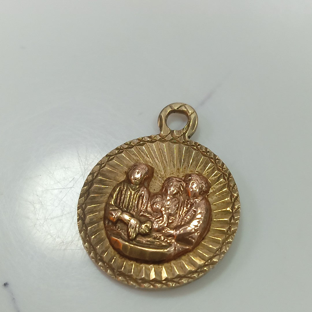 MEDALLA RELIGIOSA ORO 10 K 1,40 GRMS (SEMINUEVO)