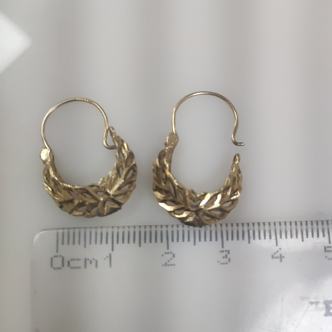 ARRACADAS PAR ORO 8 K 2.5 GRMS (SEMINUEVO)