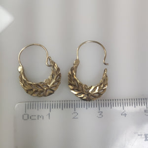 ARRACADAS PAR ORO 8 K 2.5 GRMS (SEMINUEVO)