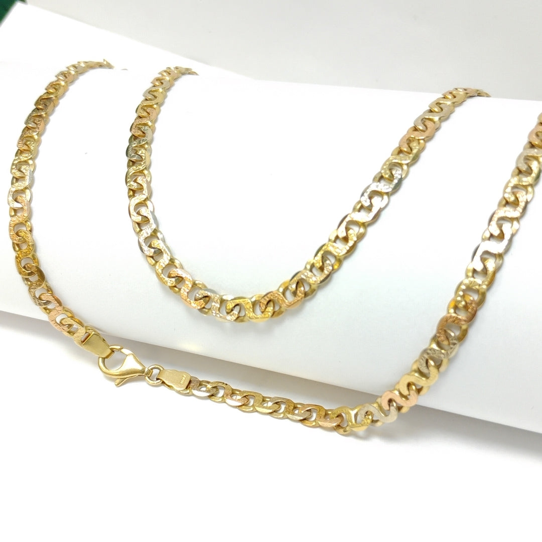 CADENA ORO COMBINADO 14 K 32.5 GRMS (SEMINUEVO)