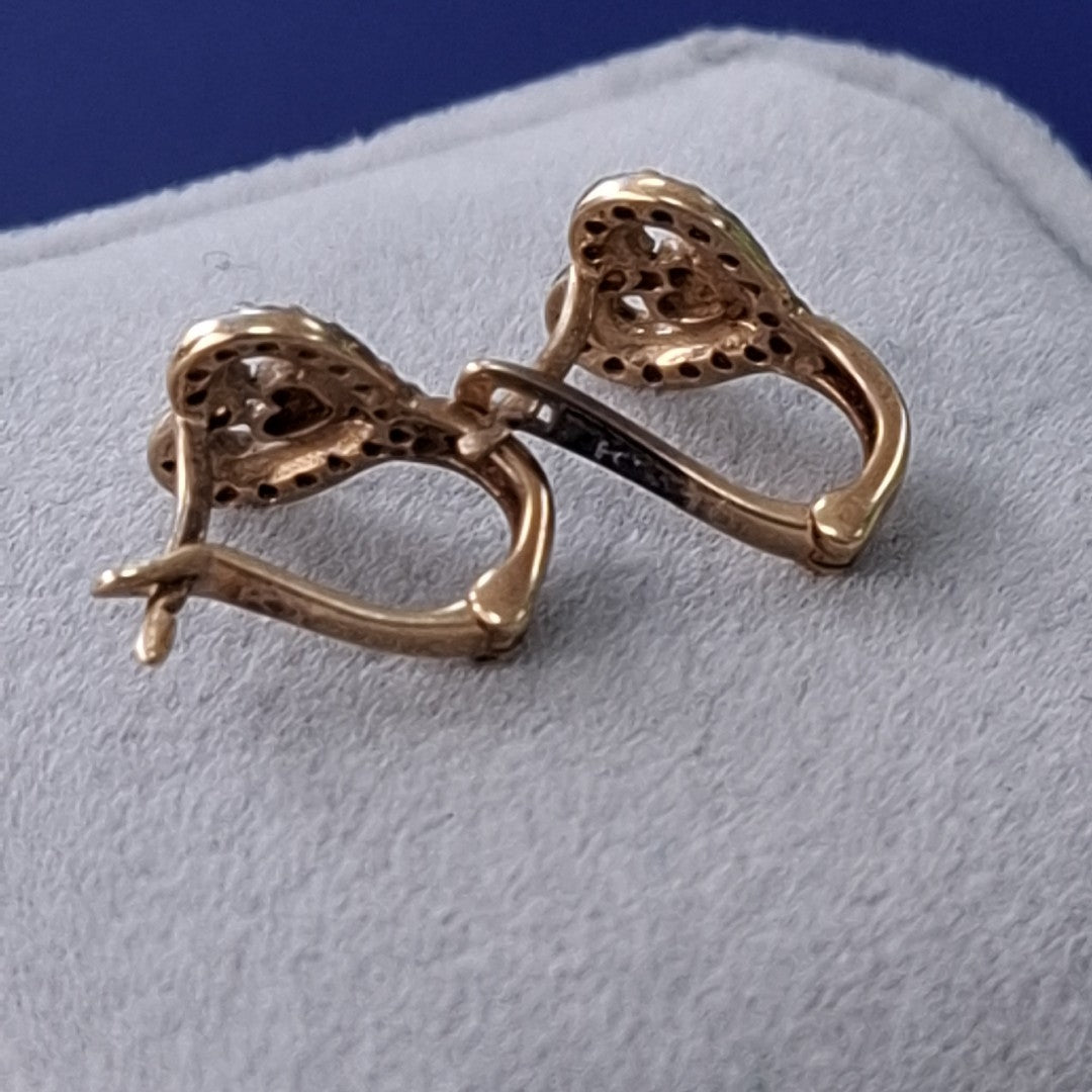 ARETES PAR ORO 10 K 1.1 GRMS (SEMINUEVO)