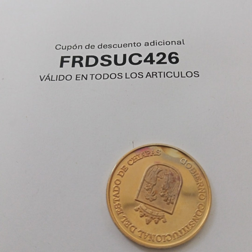 MEDALLA CONMEMORATIVA ORO 14 K 16.1 GRMS (SEMINUEVO)