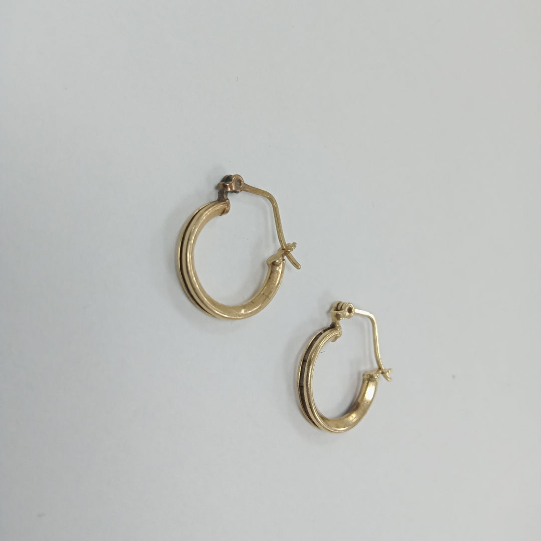 ARRACADAS PAR ORO 10 K 1.3 GRMS (SEMINUEVO)