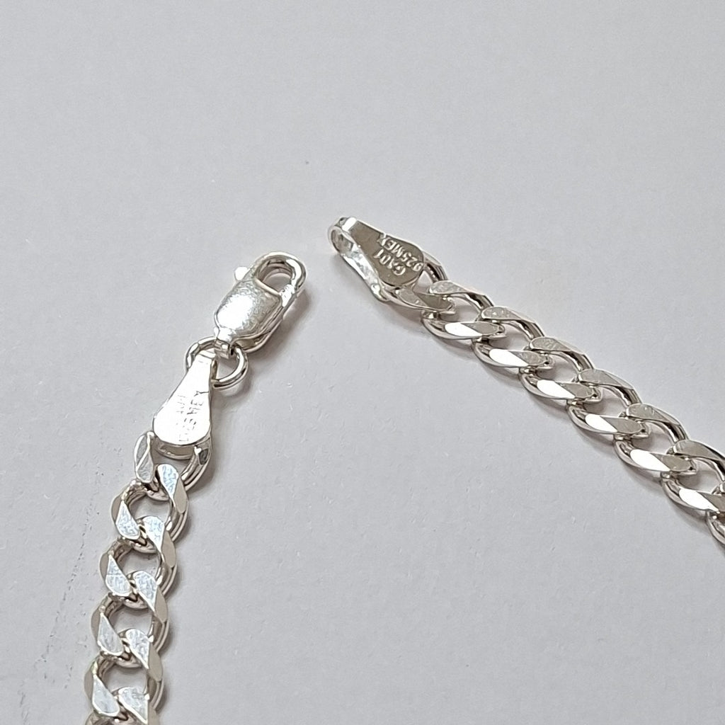 PULSERA BARBADA PLATA .925 21 CM 7.03 GR (NUEVO)