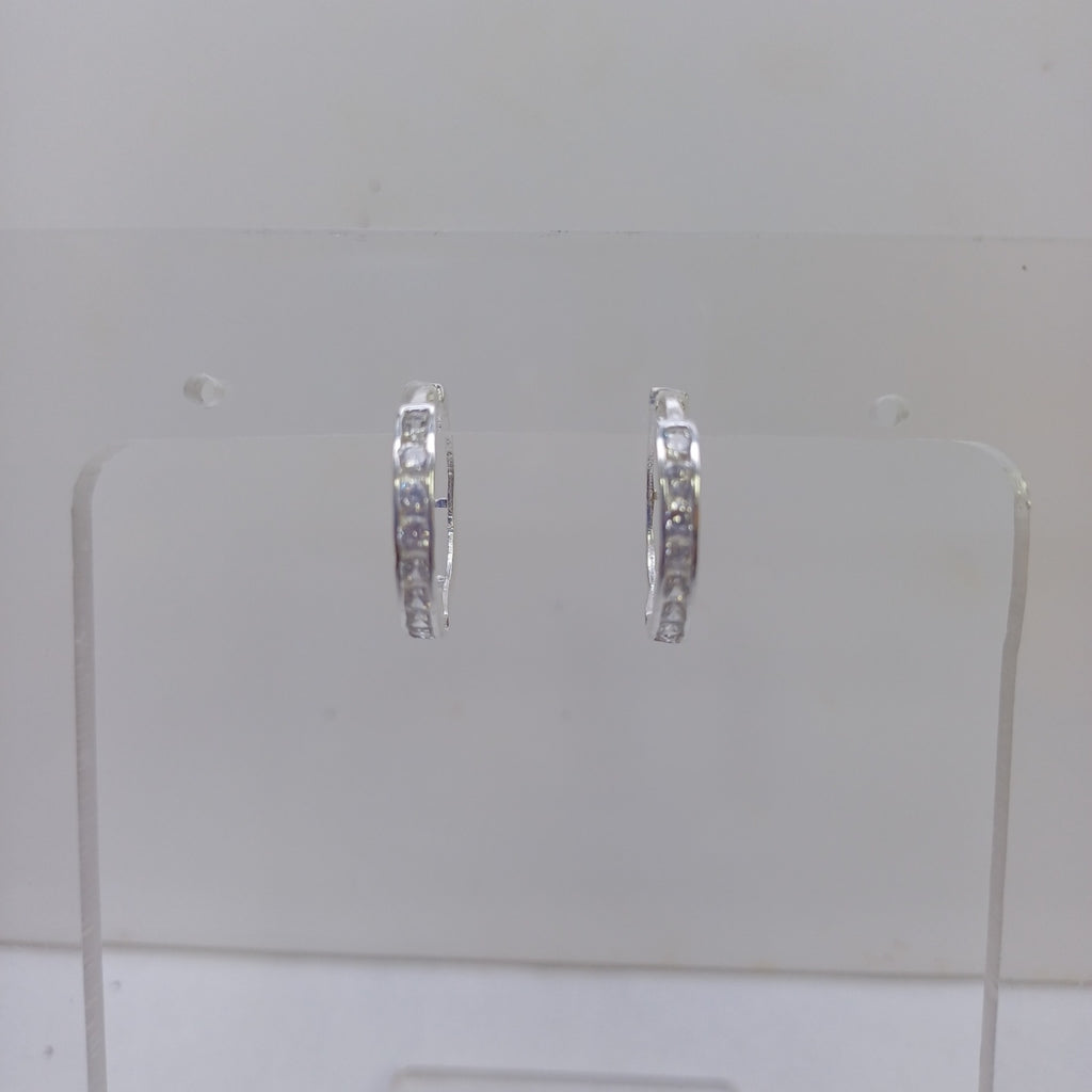 ARRACADAS C/CIRCONIAS PLATA .925 2.1 GR (NUEVO)