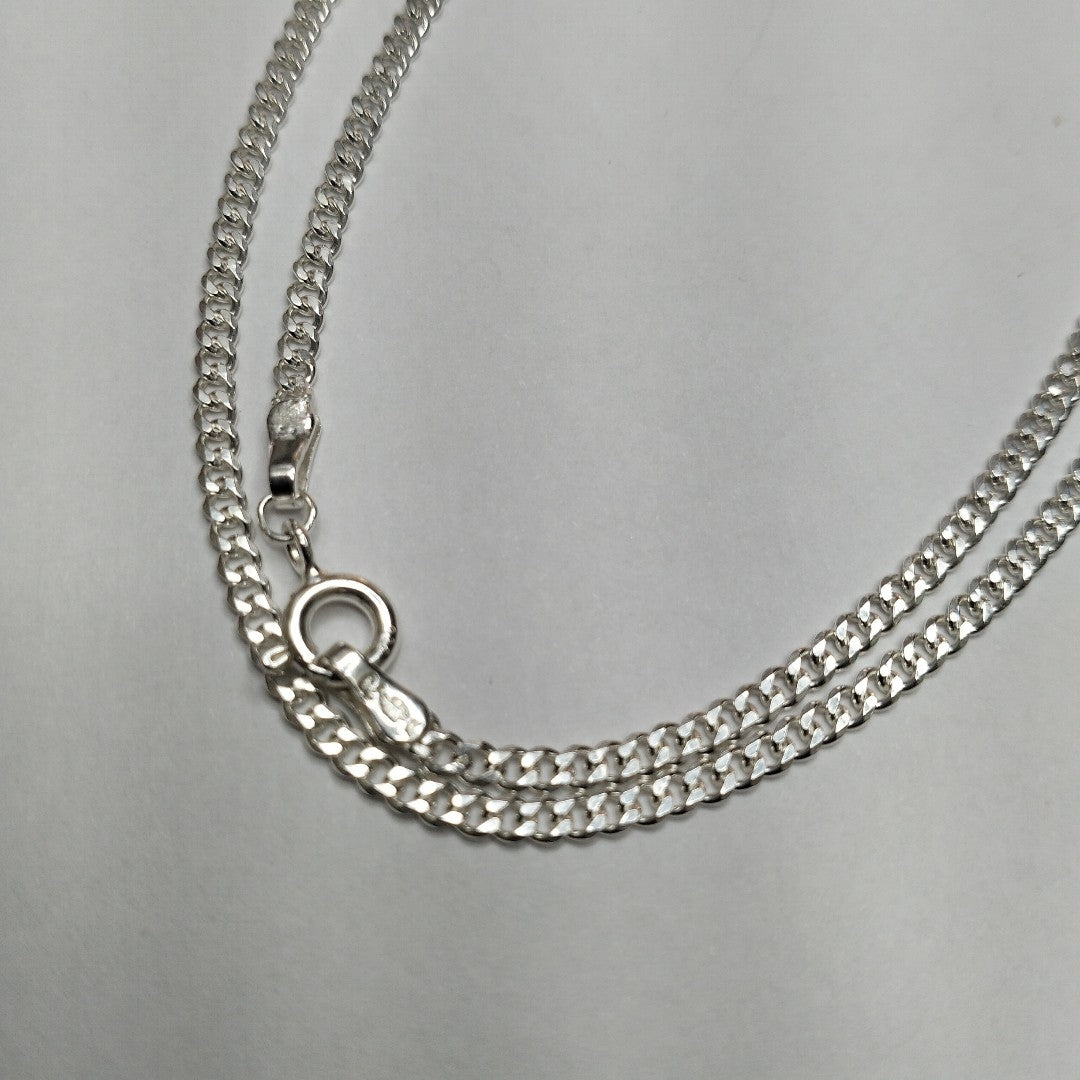 CADENA BARBADA PLATA .925 60 CM 6.63 GR (NUEVO)