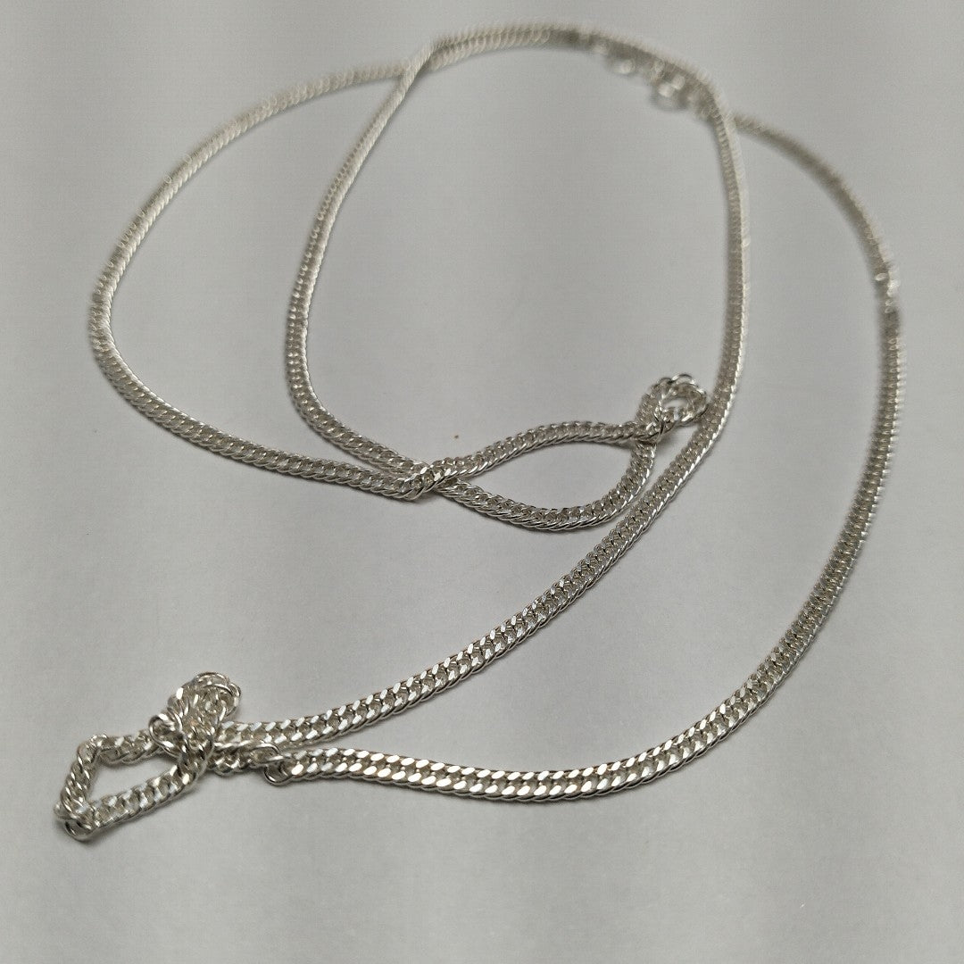 CADENA BARBADA PLATA .925 60 CM 5.02 GR (NUEVO)