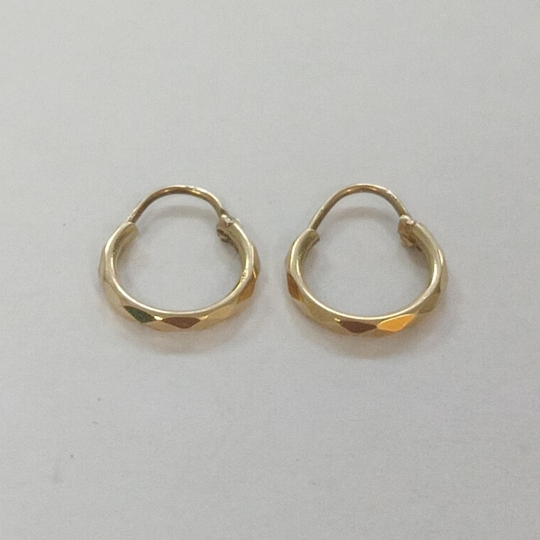 ARRACADAS PAR ORO 14 K 0,80 GRMS (SEMINUEVO)