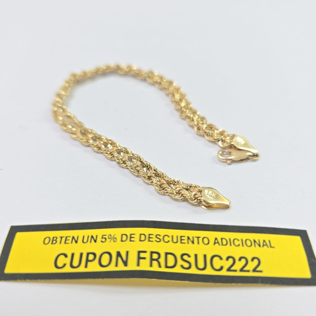 PULSERA ORO 14 K 3.6 GRMS (SEMINUEVO)