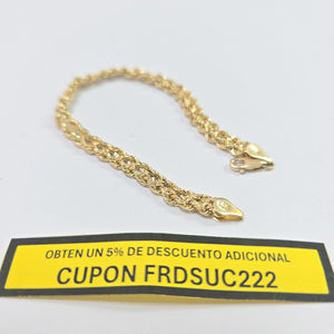 PULSERA ORO 14 K 3.6 GRMS (SEMINUEVO)