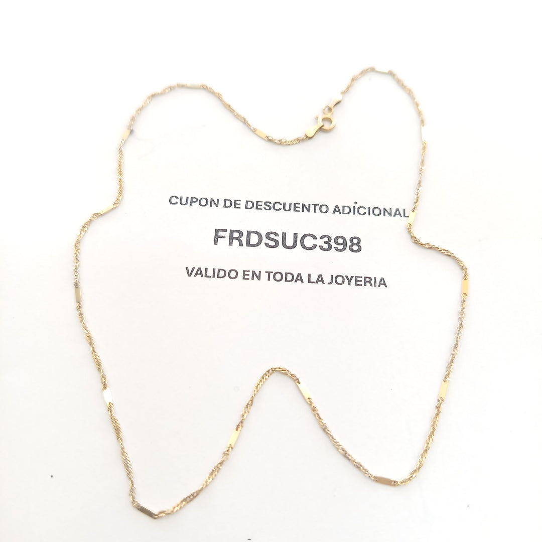 CADENA ORO 14 K 2,20 GRMS (SEMINUEVO)