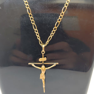 CADENA, CRUCIFIJO ORO 10 K 6.6 GRMS (SEMINUEVO)