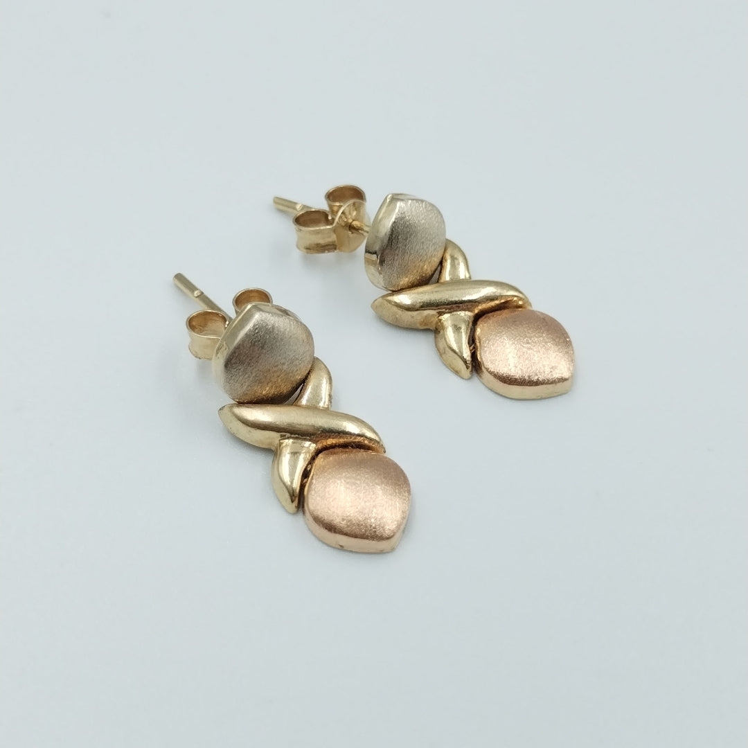 BROQUELES PAR ORO 14 K 1.6 GRMS (SEMINUEVO)
