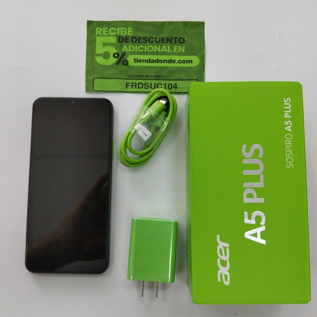 CELULAR ACER SOSPIRO A5 PLUS (2026) 128 GB 6 GB RAM (SEMINUEVO)