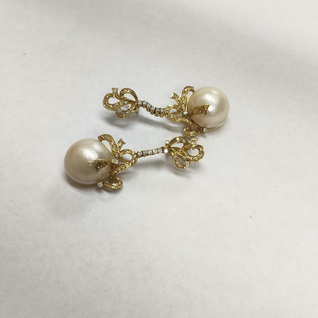 ARETES PAR ORO 14 K 18.1 GRMS (SEMINUEVO)
