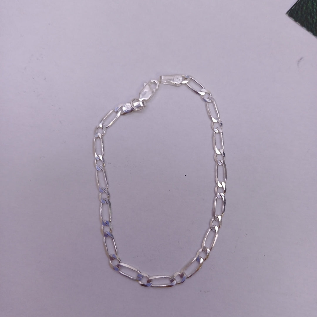 PULSERA TEJIDO 1X1 PLATA .925 18 CM 3.4 GR (NUEVO)