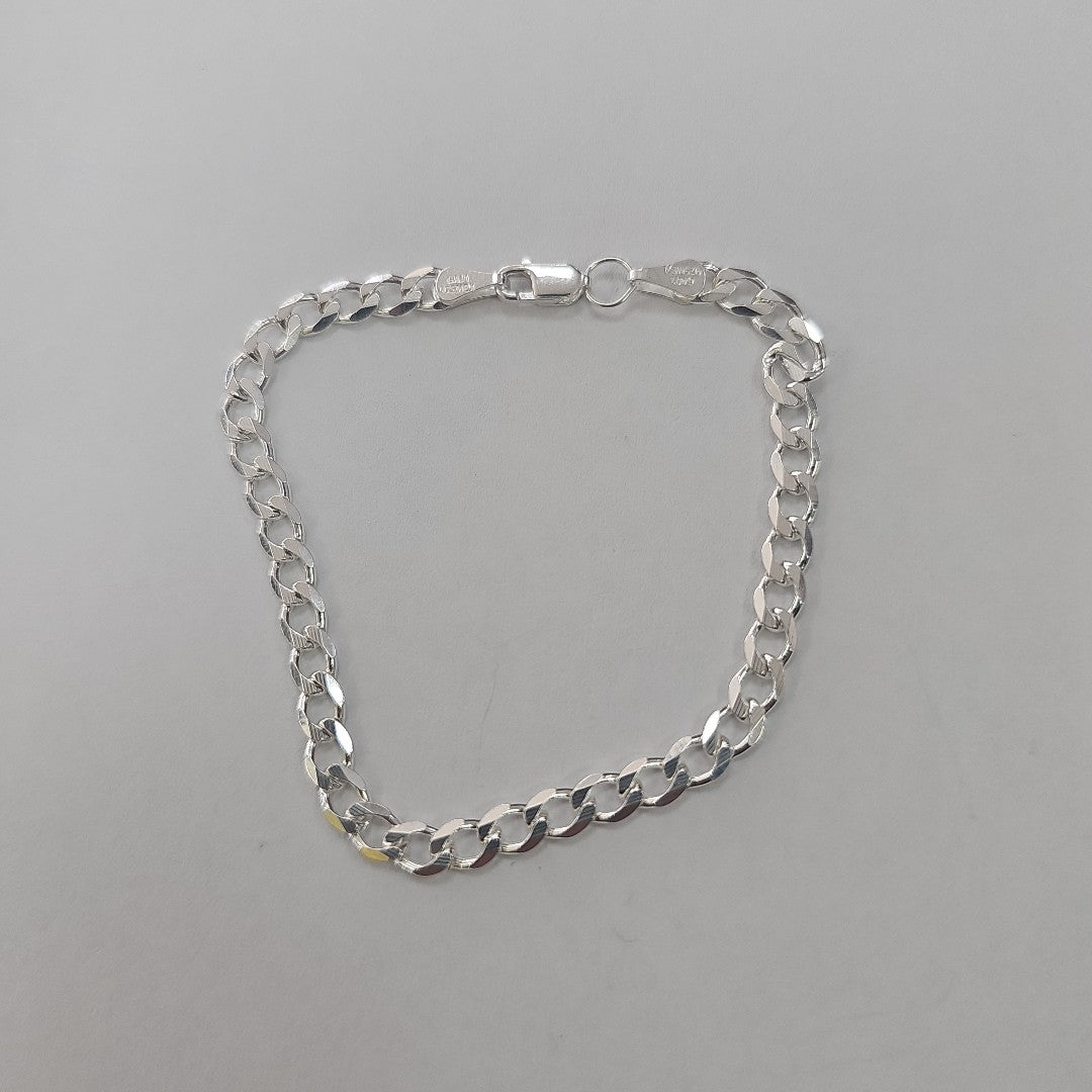 PULSERA BARBADA PLATA .925 18 CM 5.73 GR (NUEVO)