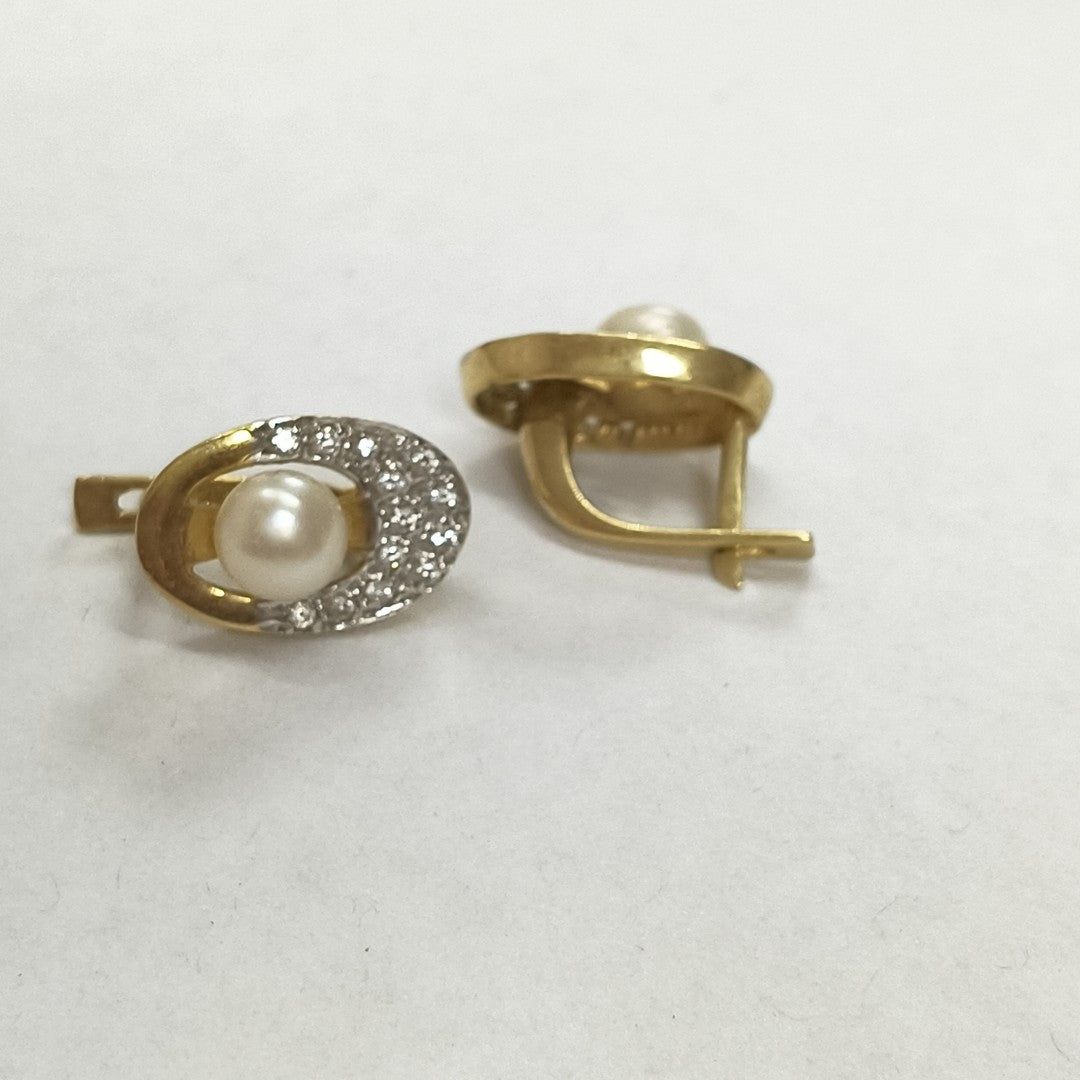 ARETES PAR ORO 14 K 6.1 GRMS (SEMINUEVO)
