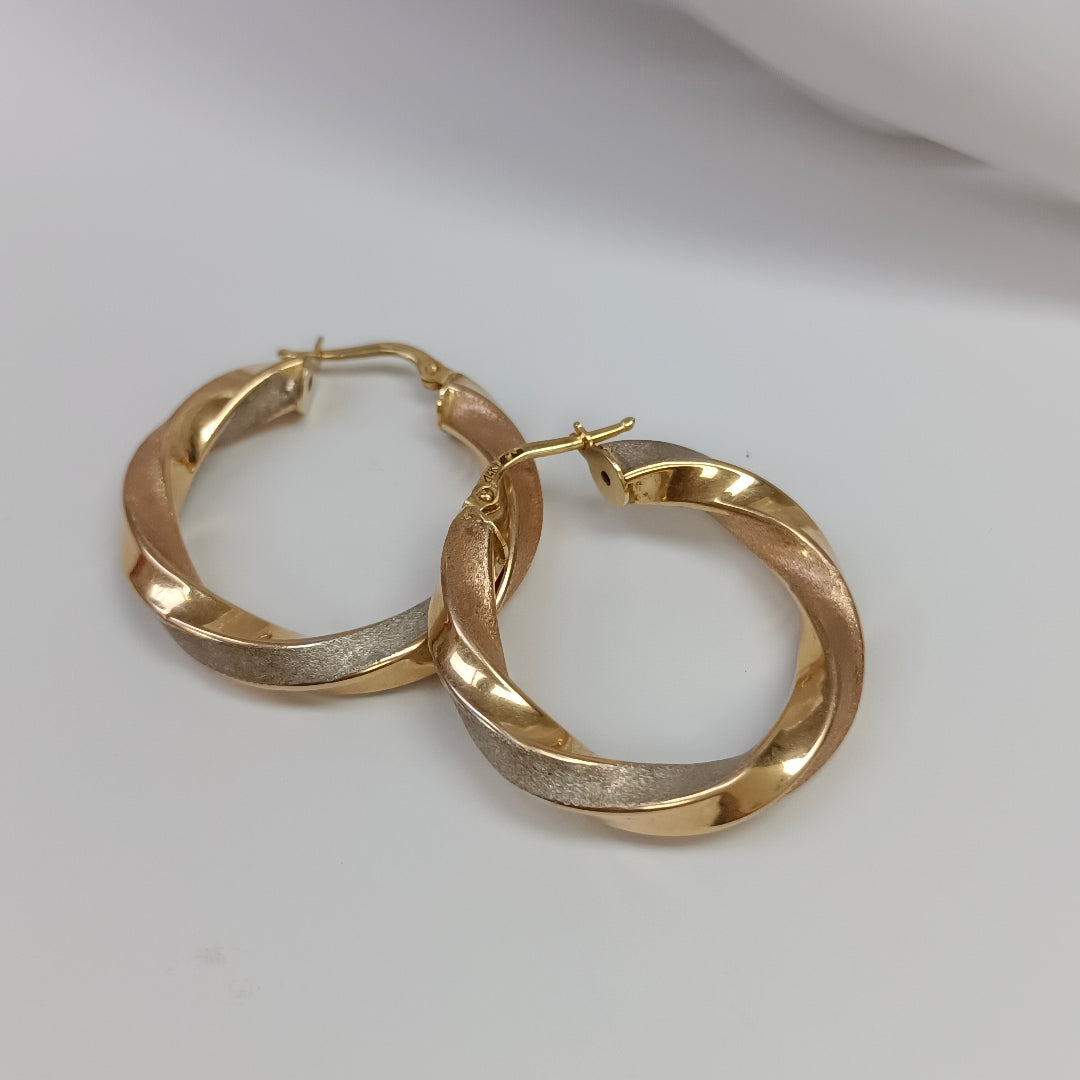 ARRACADAS PAR ORO 14 K 4 GRMS (SEMINUEVO)