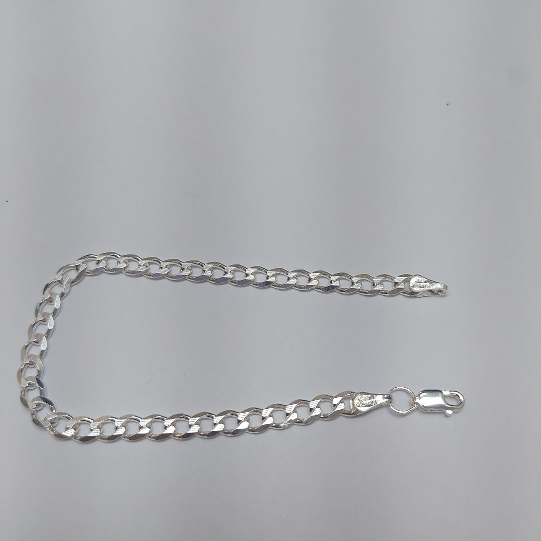 PULSERA BARBADA PLATA .925 18 CM 5.73 GR (NUEVO)
