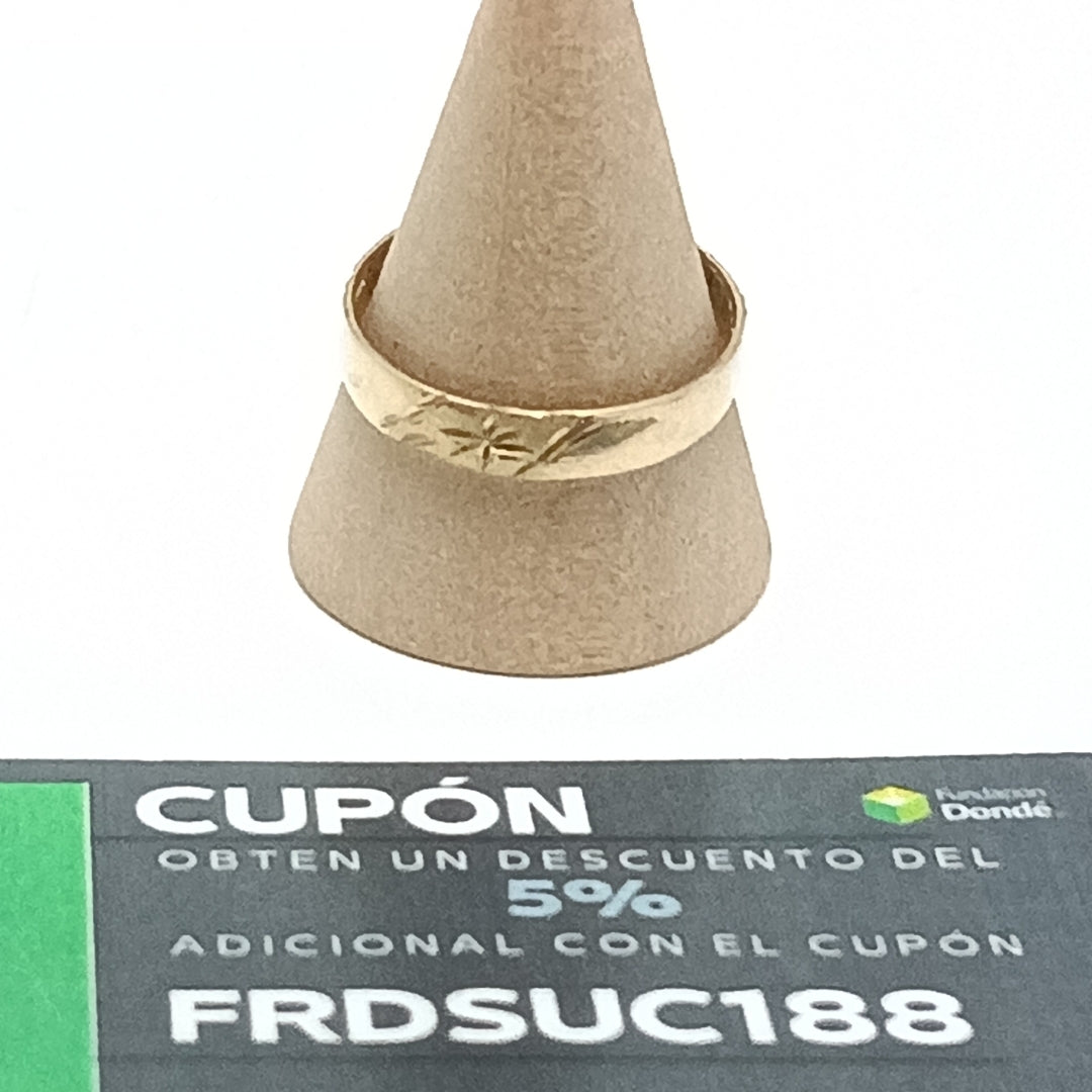 ARGOLLA ORO 10 K 1.4 GRMS (SEMINUEVO)