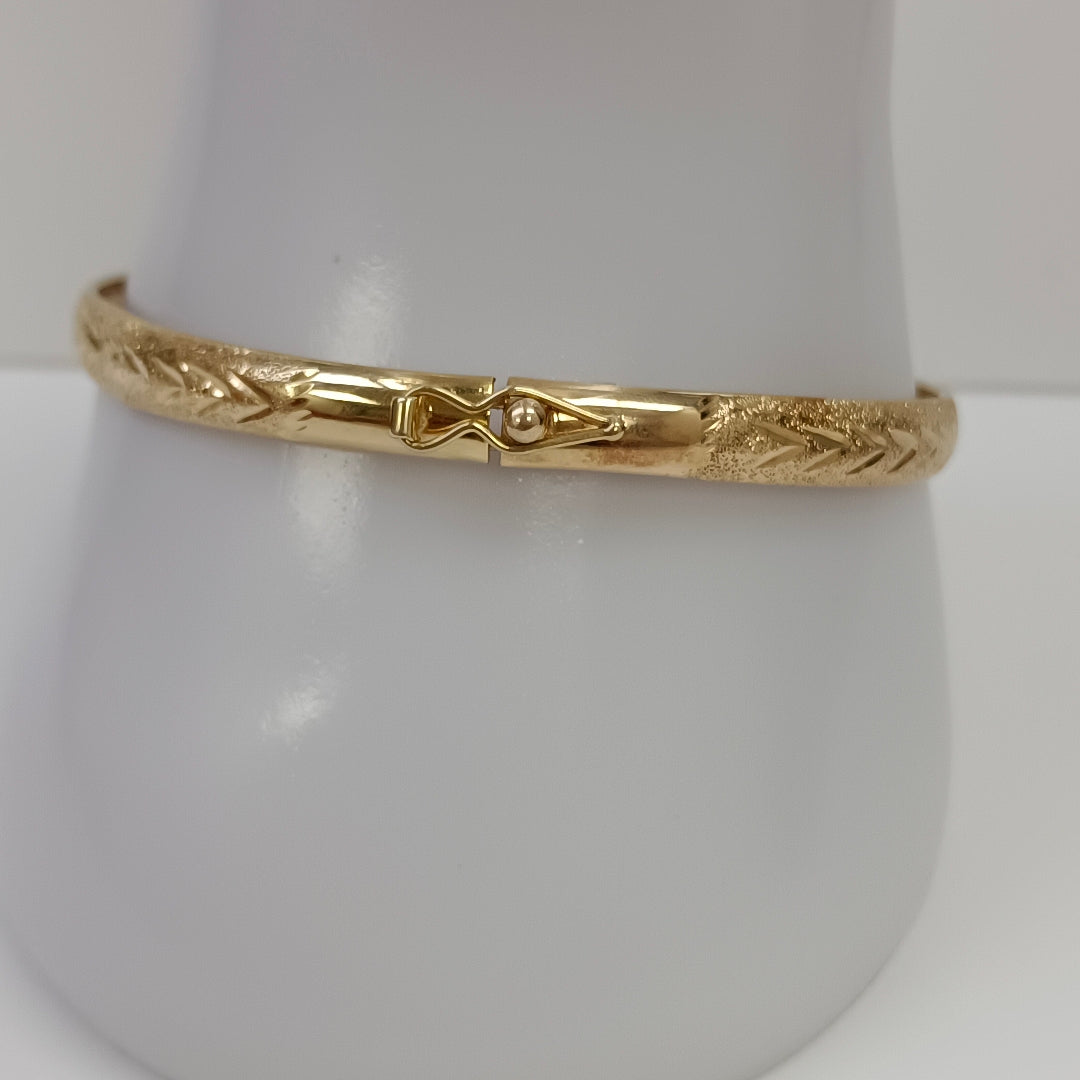 PULSERA RIGIDA ORO 14 K 5.2 GRMS (SEMINUEVO)