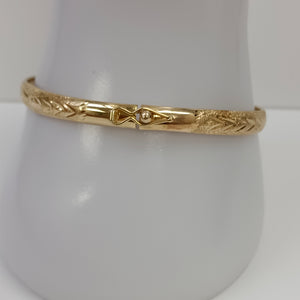 PULSERA RIGIDA ORO 14 K 5.2 GRMS (SEMINUEVO)