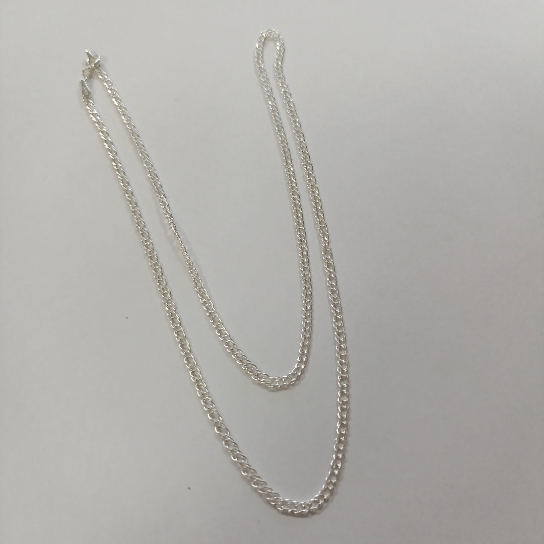 CADENA DOBLE ESLABON PLATA .925 50 CM 3.63 GR (NUEVO)
