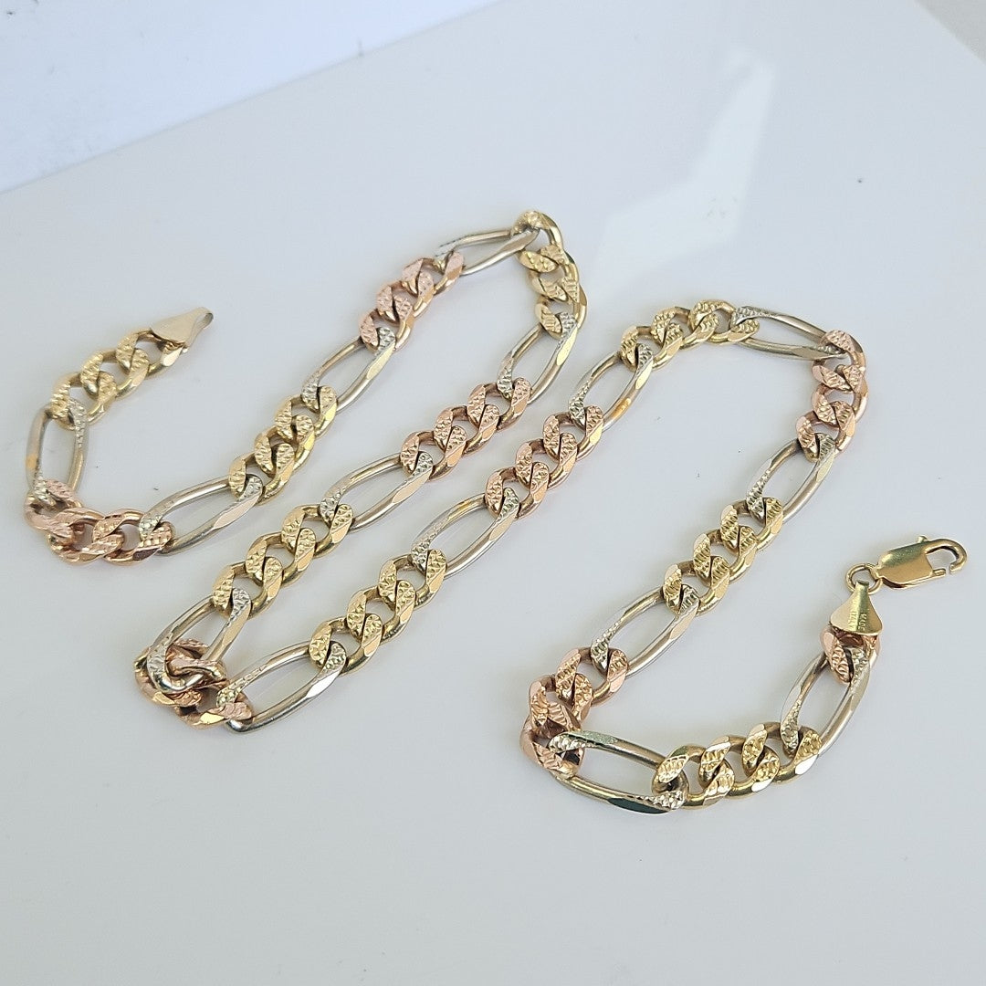 CADENA ORO COMBINADO 14 K 97.6 GRMS (SEMINUEVO)