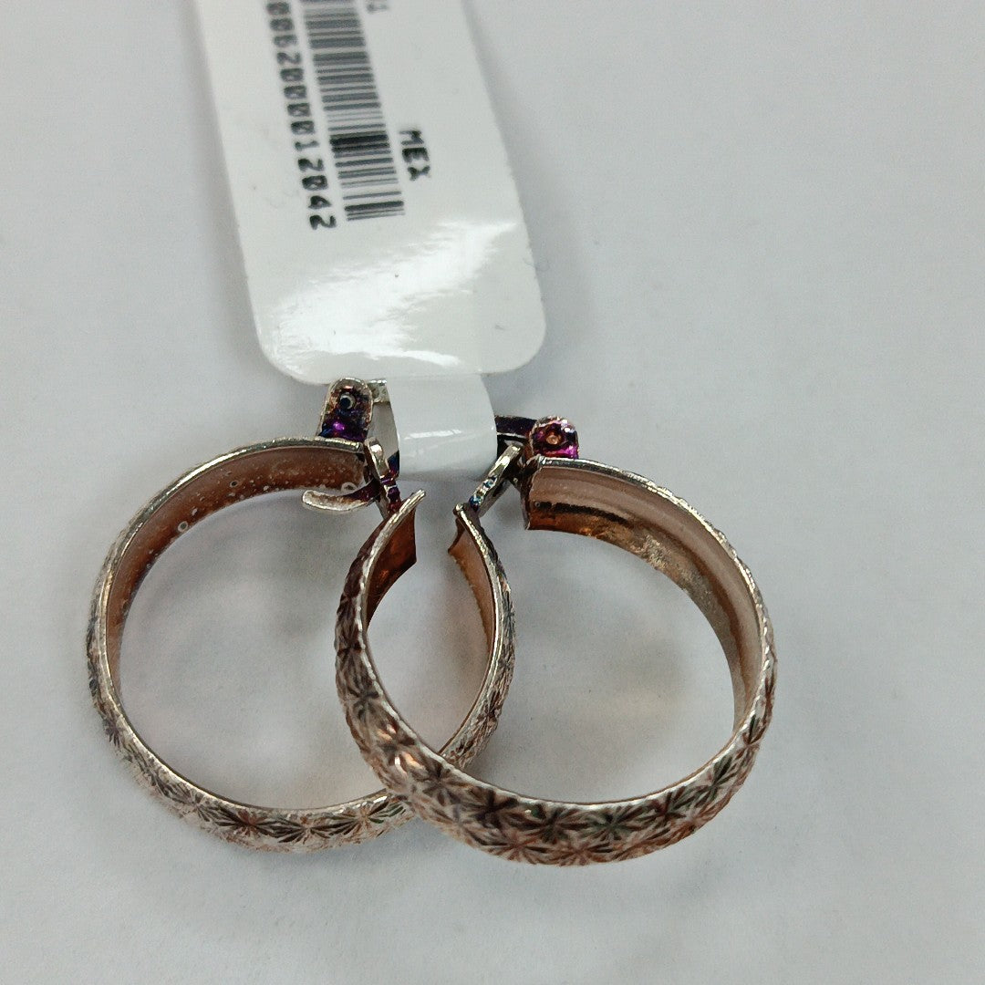 PAR ARRACADAS FACETADAS PLATA .925 3.4 GR (NUEVO)