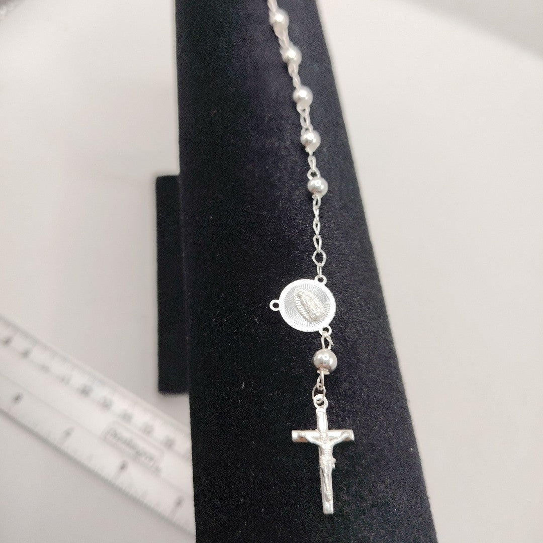 PULSERA TIPO ROSARIO PLATA .925 18 CM 4.02 GR (NUEVO)