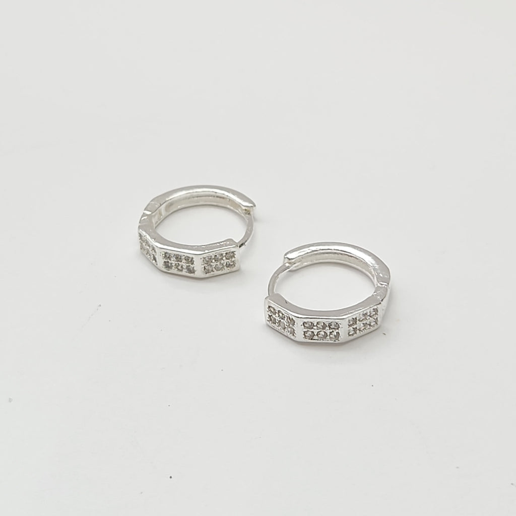 ARRACADAS C/CIRCONIAS PLATA .925 2.5 GR (NUEVO)