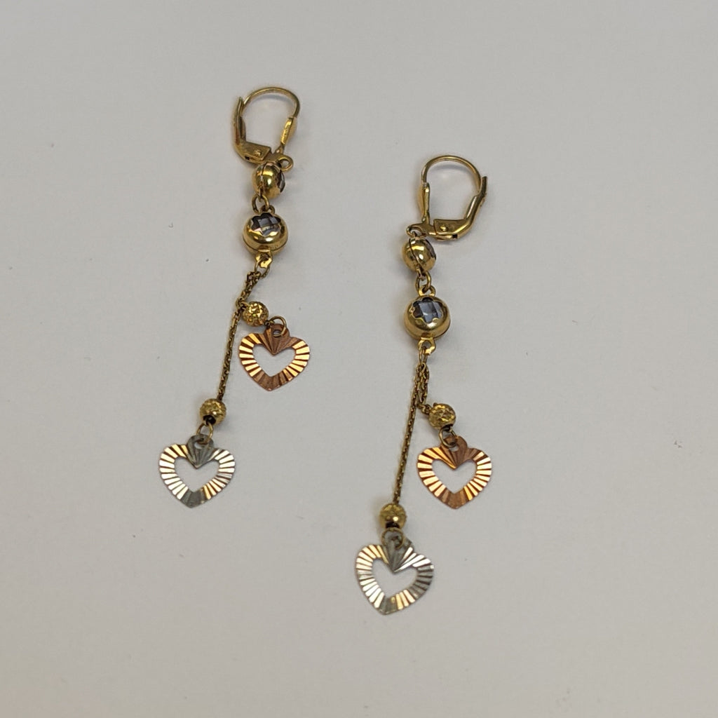 ARETES PAR ORO 14 K 3.2 GRMS (SEMINUEVO)