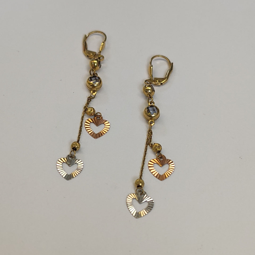 ARETES PAR ORO 14 K 3.2 GRMS (SEMINUEVO)