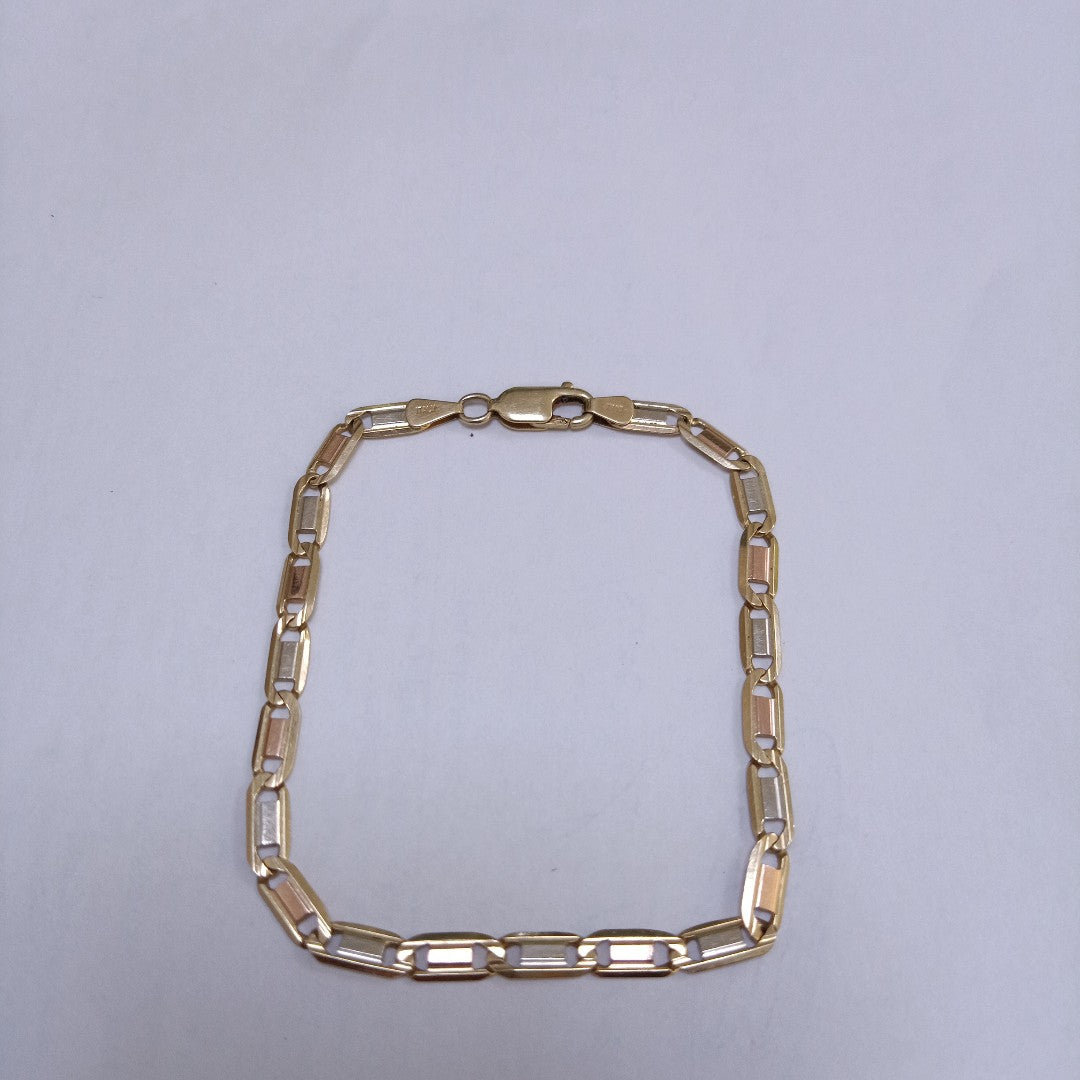 PULSERA ORO COMBINADO 14 K 7.4 GRMS (SEMINUEVO)