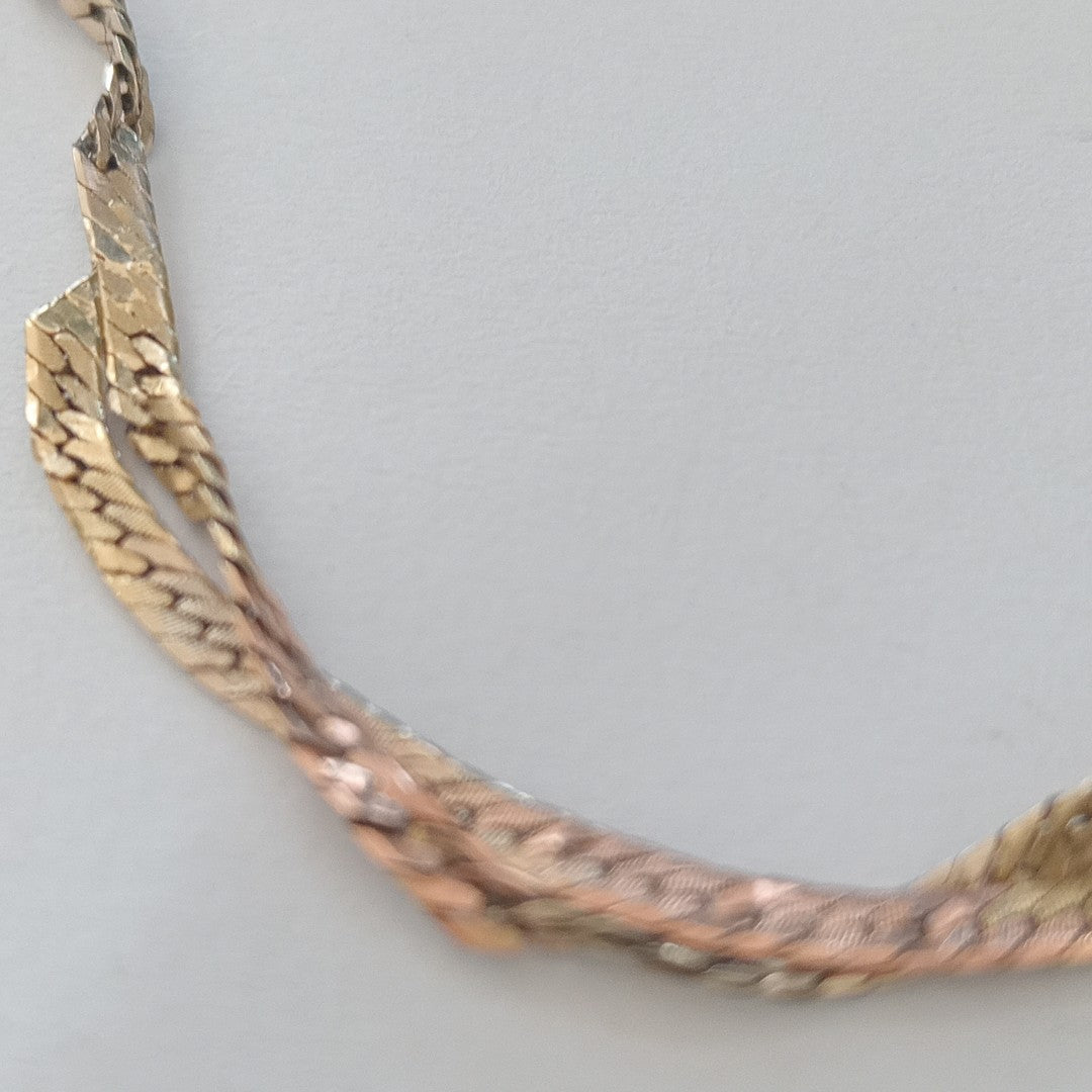 PULSERA ORO COMBINADO 10 K 1,90 GRMS (SEMINUEVO)