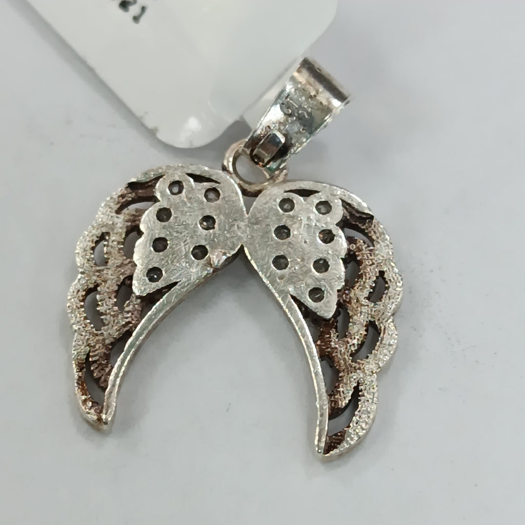 DIJE ALAS C/CIRCONIAS PLATA .925 2.2 GR (NUEVO)