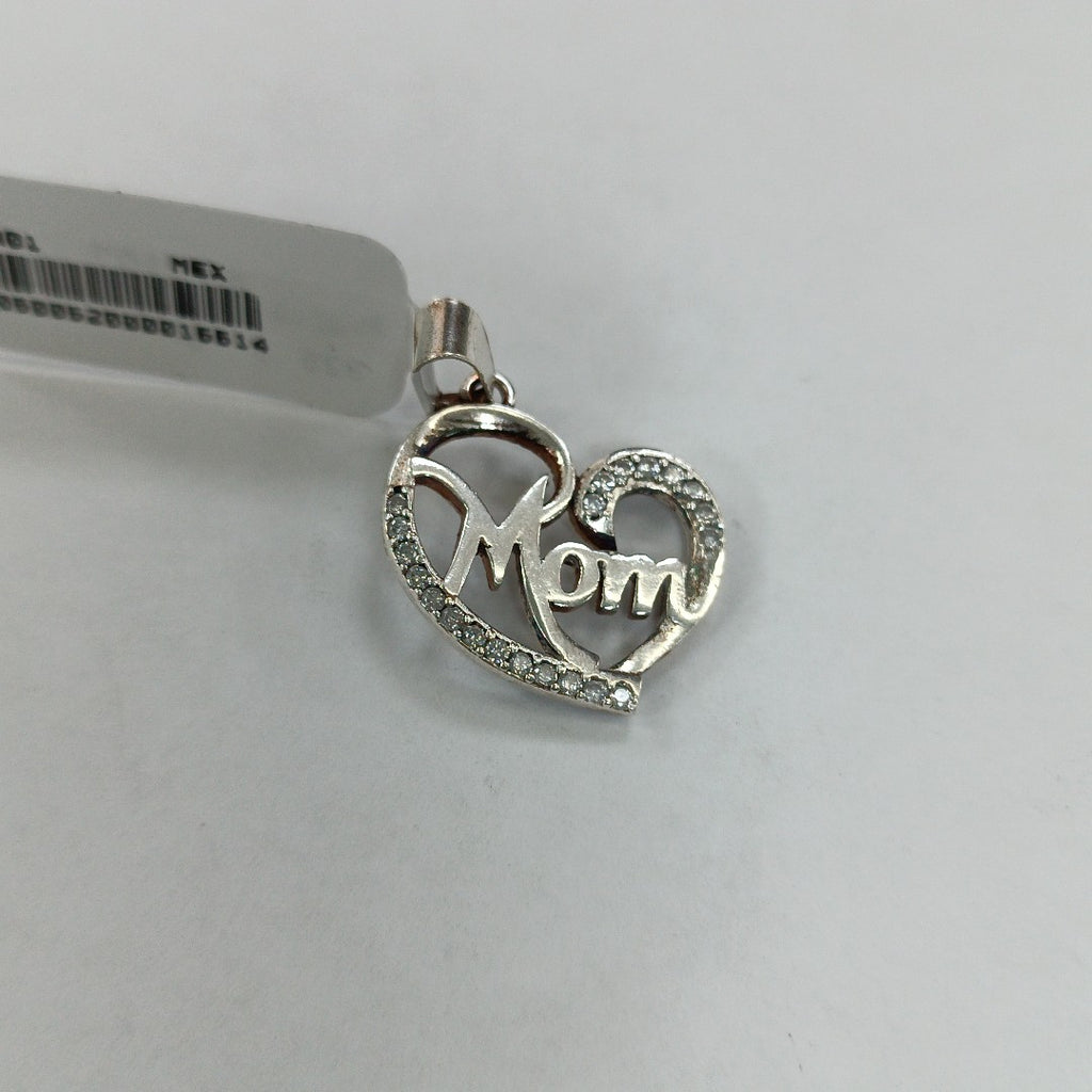 DIJE CORAZON C/CIRCONIAS PLATA .925 3.1 GR (NUEVO)