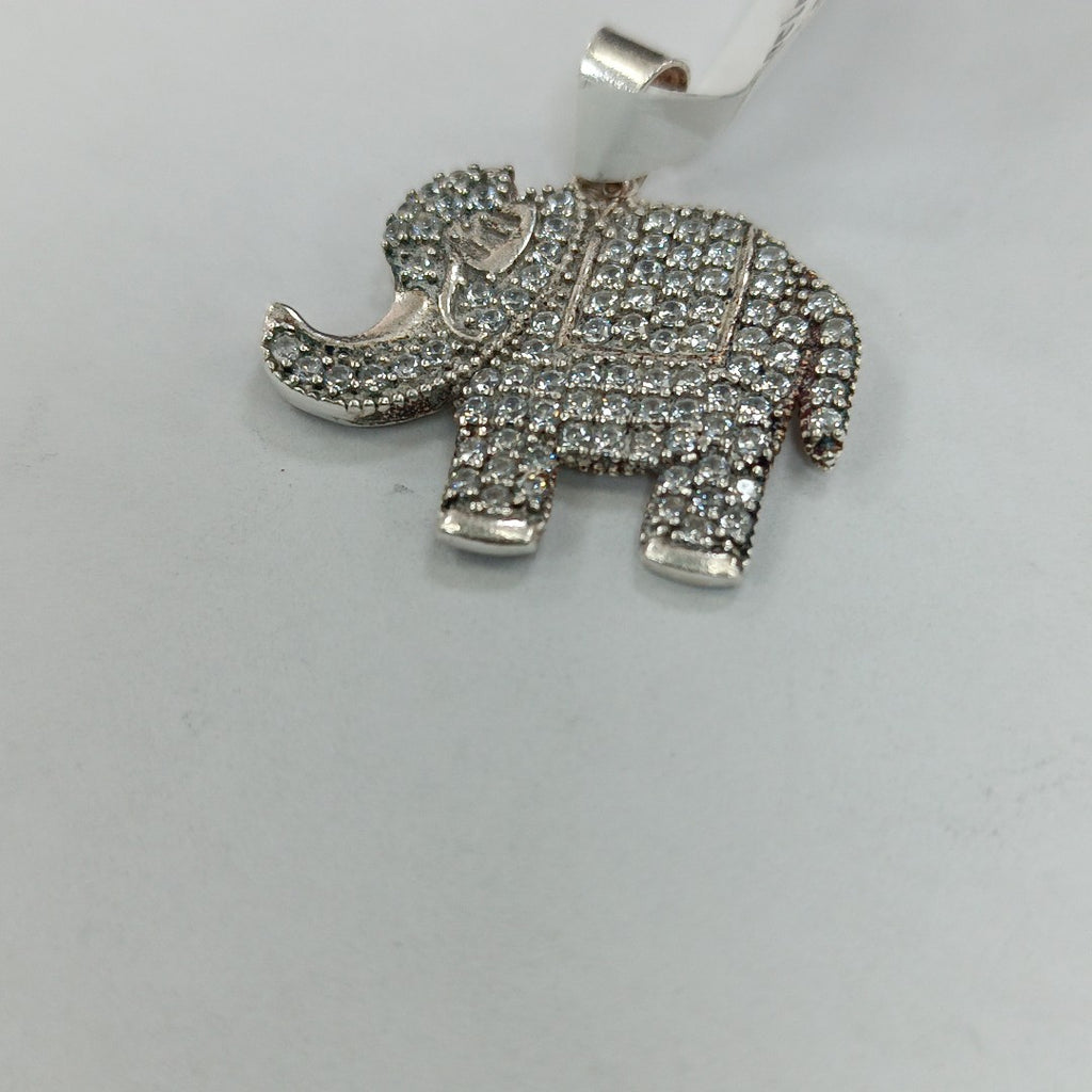 DIJE ELEFANTE C/CIRCONIAS PLATA .925 5.2 GR (NUEVO)