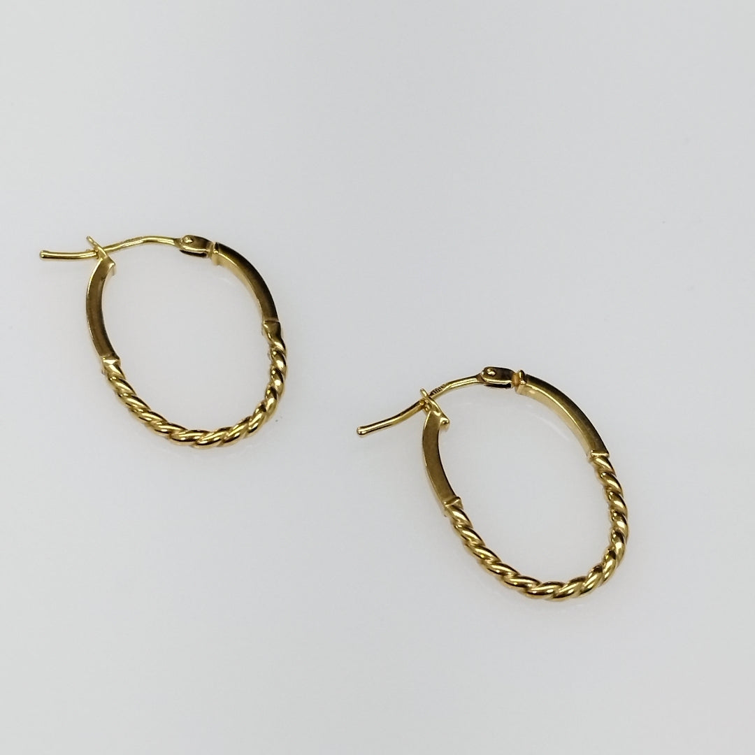 ARRACADAS PAR ORO 14 K 1,00 GRMS (SEMINUEVO)