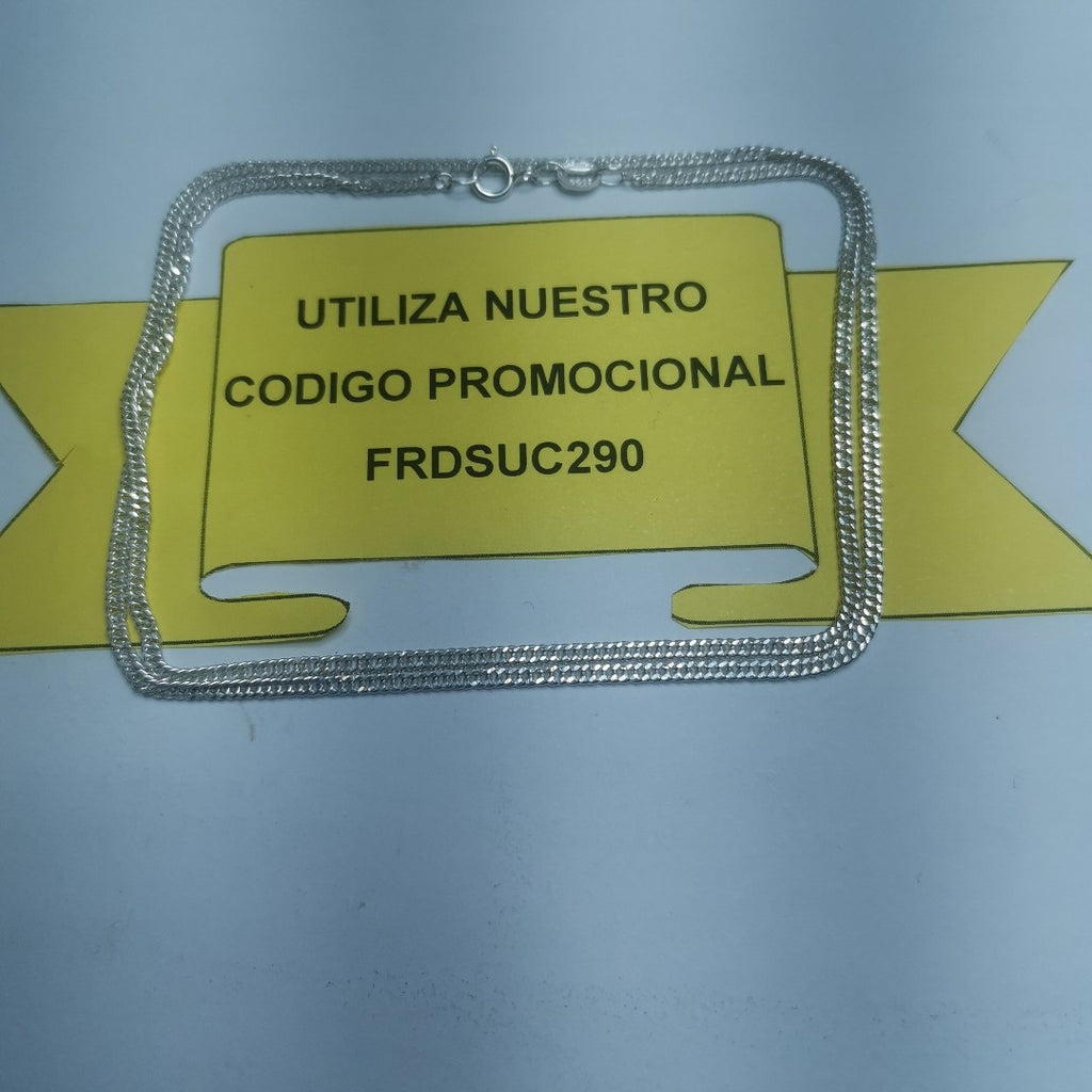 CADENA BARBADA PLATA .925 50 CM 4.22 GR (NUEVO)