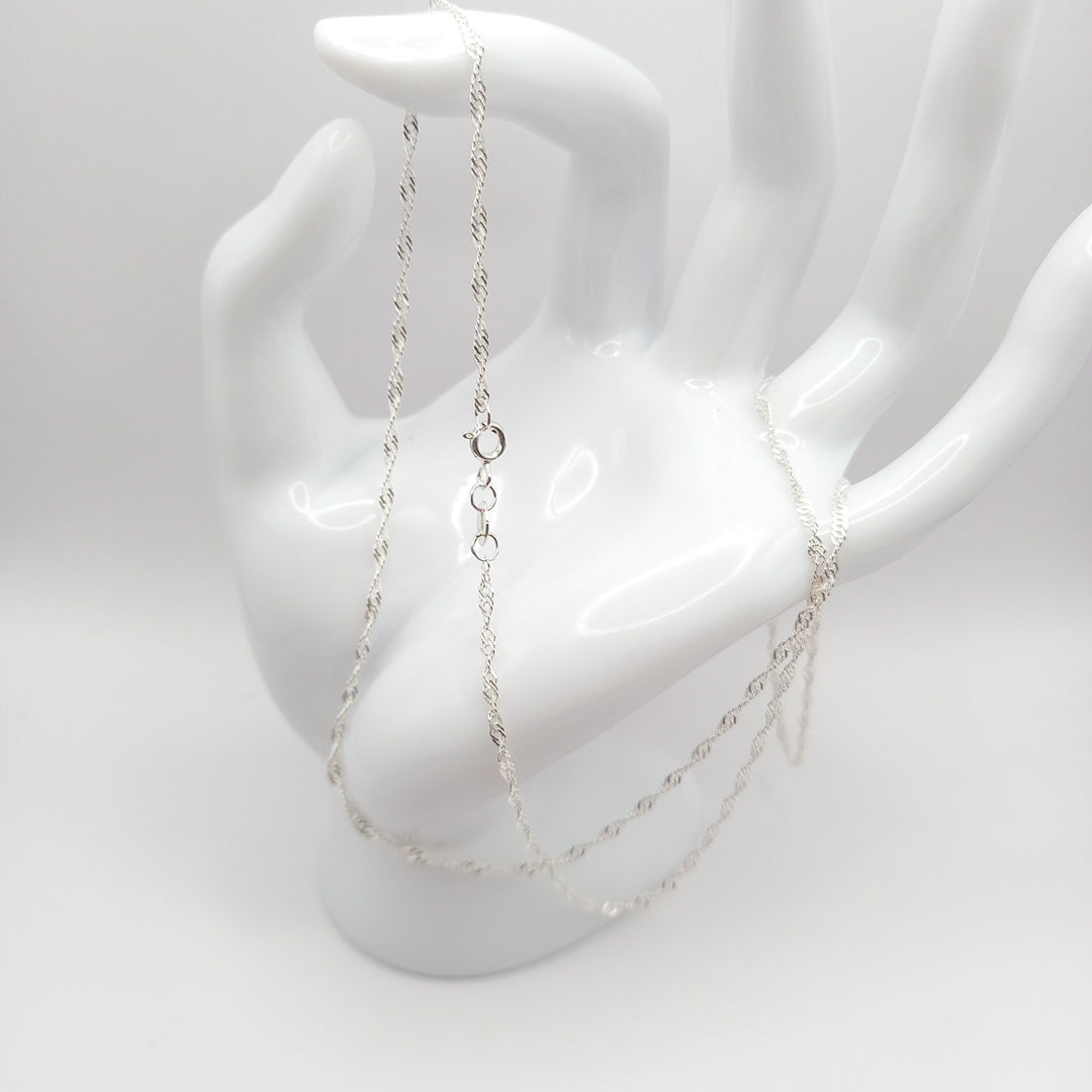 CADENA MEDIO TORZAL PLATA .925 60 CM 2.73 GR (NUEVO)