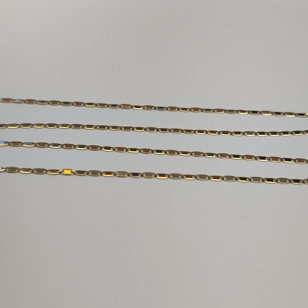 CADENA ORO COMBINADO 14 K 3 GRMS (SEMINUEVO)