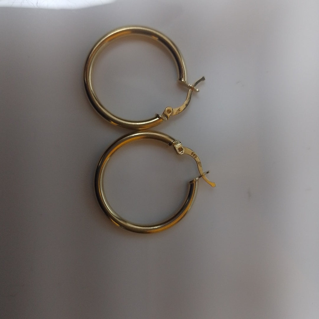 ARRACADAS PAR ORO 14 K 2.6 GRMS (SEMINUEVO)