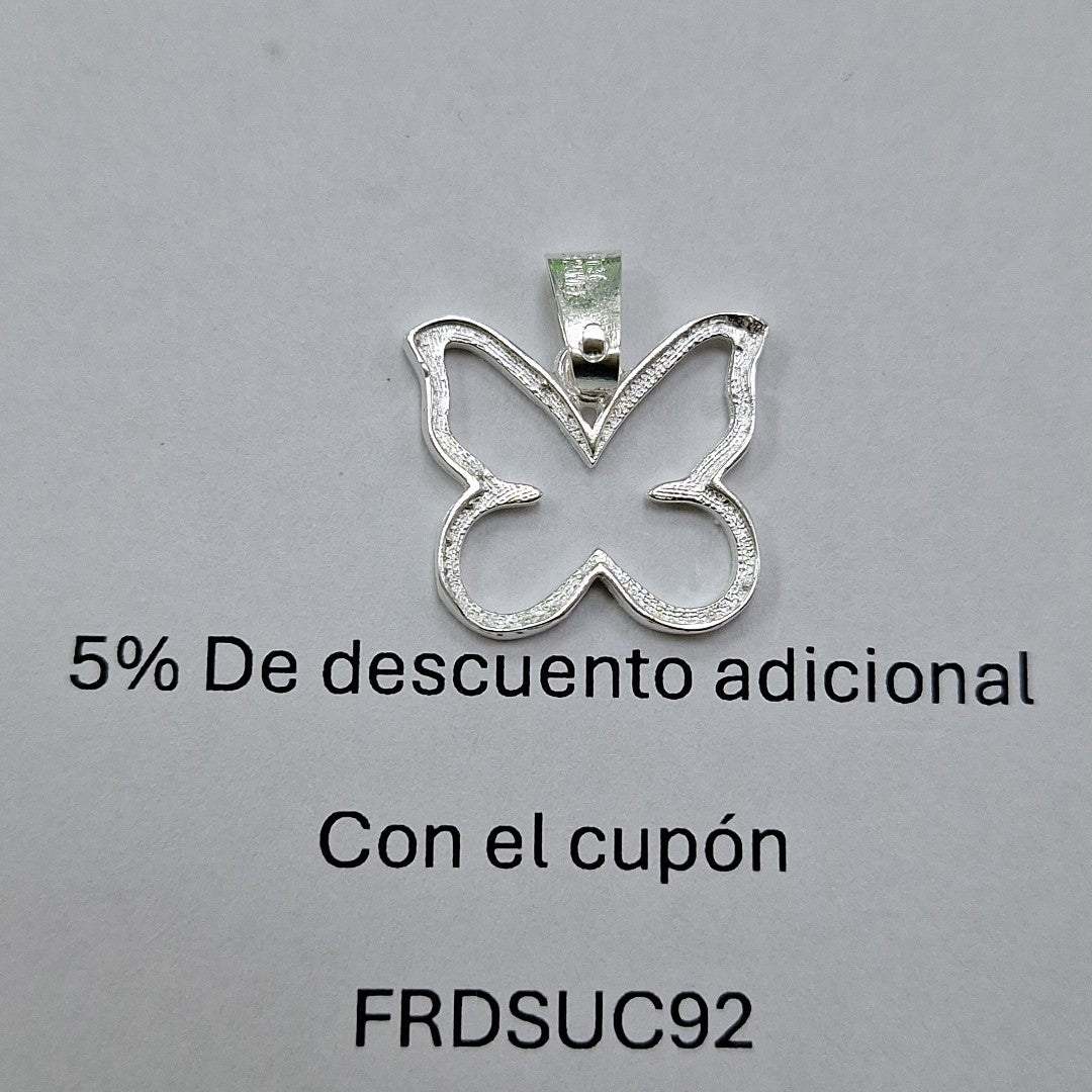 DIJE MARIPOSA PLATA .925 1.7 GR (NUEVO)