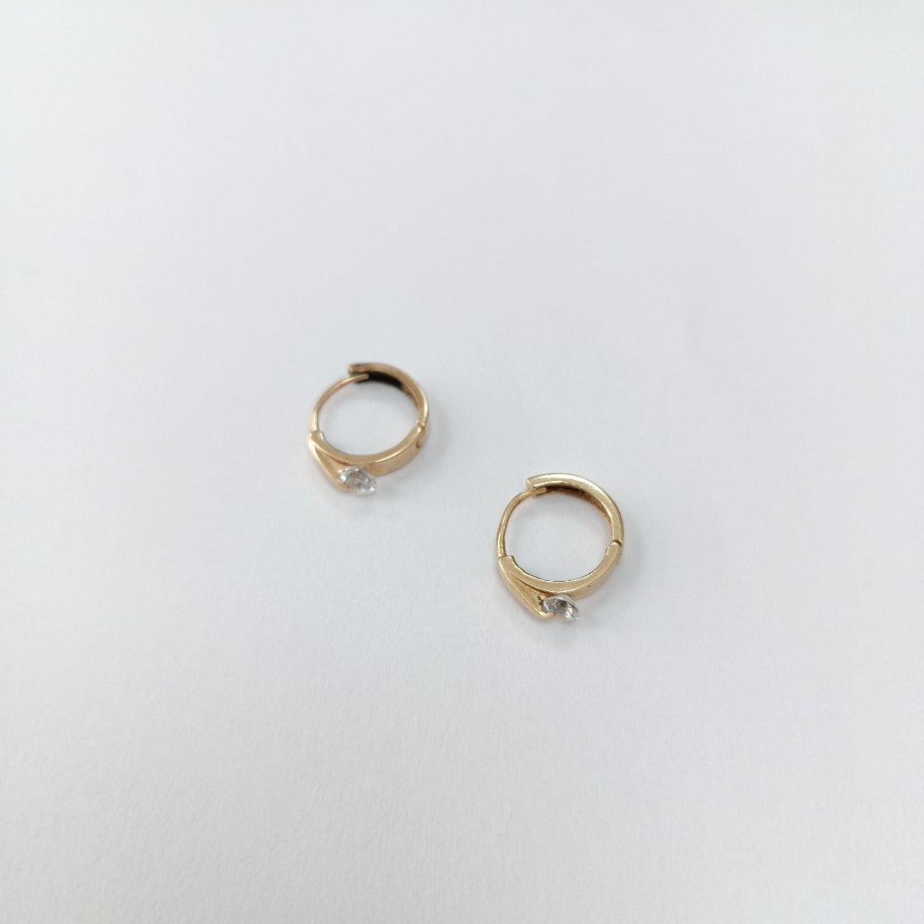 ARRACADAS PAR ORO 14 K 1.5 GRMS (SEMINUEVO)