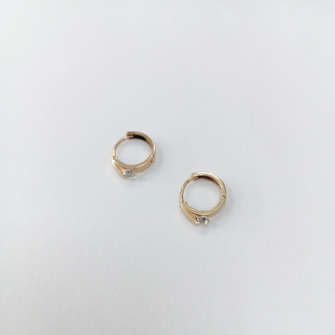 ARRACADAS PAR ORO 14 K 1.5 GRMS (SEMINUEVO)