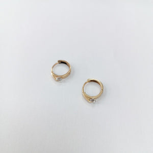 ARRACADAS PAR ORO 14 K 1.5 GRMS (SEMINUEVO)