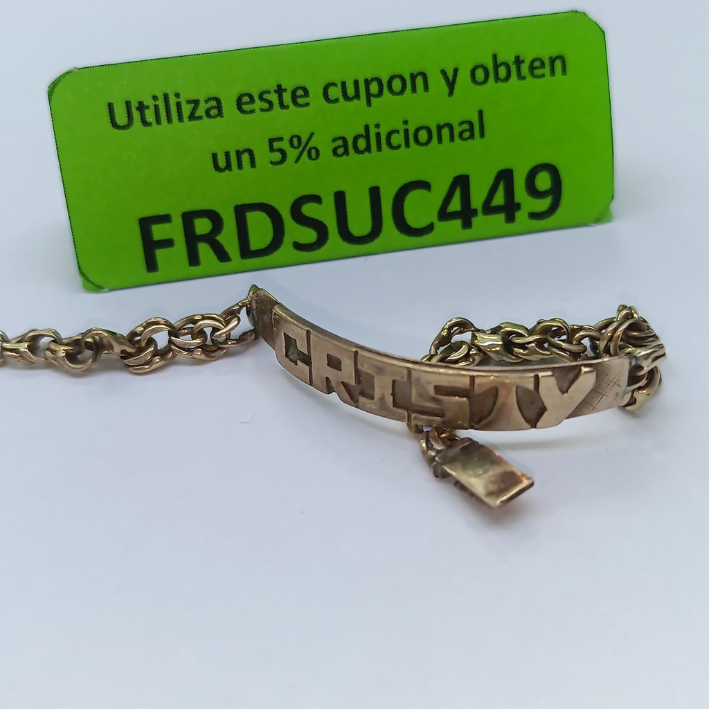 ESCLAVA ORO 10 K 7.9 GRMS (SEMINUEVO)